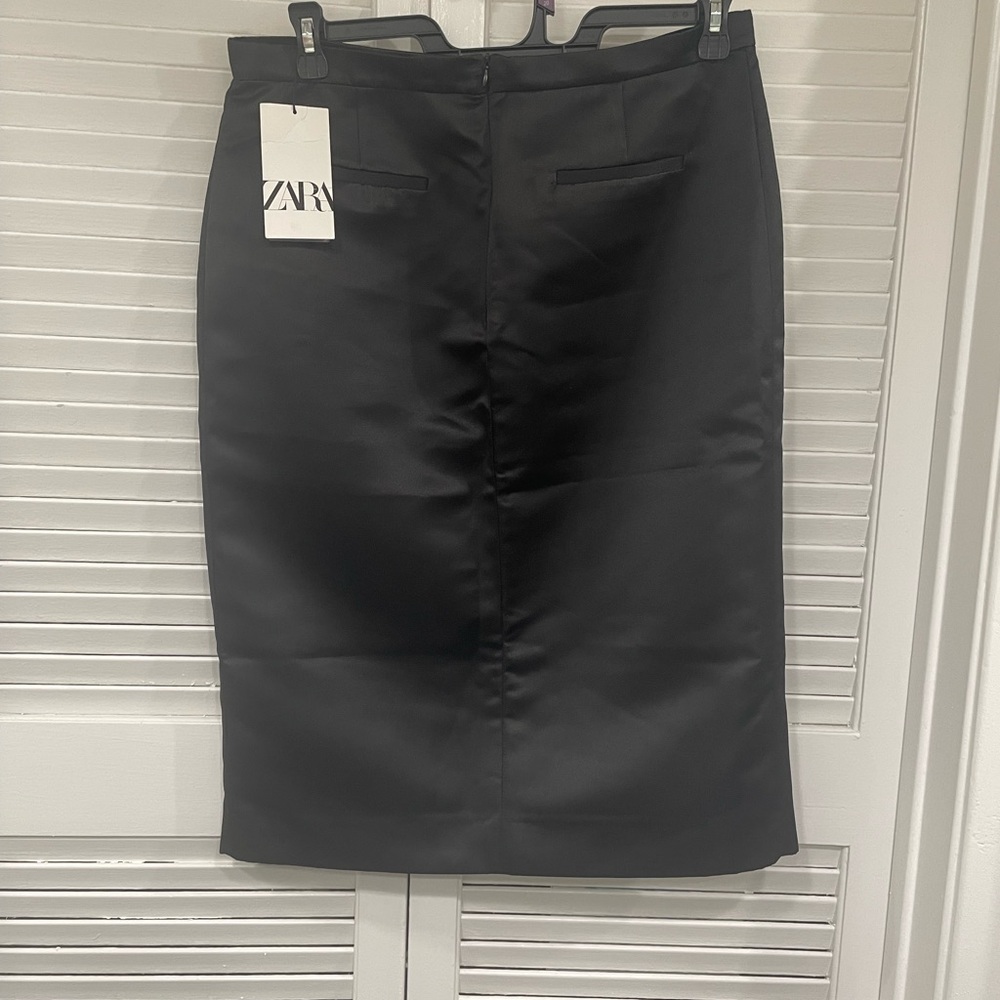 NWT Zara Classic Black Pencil Skirt - Picture 3 of 7